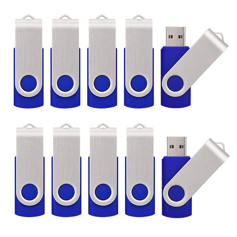 KALSAN 20 Pack 8GB USB Flah Drives Pack USB 2.0 8GB Flash Drive 20 Pack USB Memory Stick-Blue - Image 1
